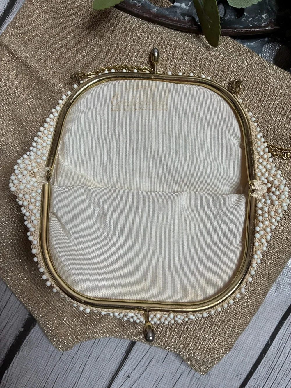 Vintage Corde Beaded bag.
